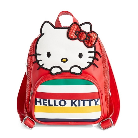New Hello Kitty X HBC Mini Backpack Red Sequins Exclusive Collaboration - Picture 2 of 6